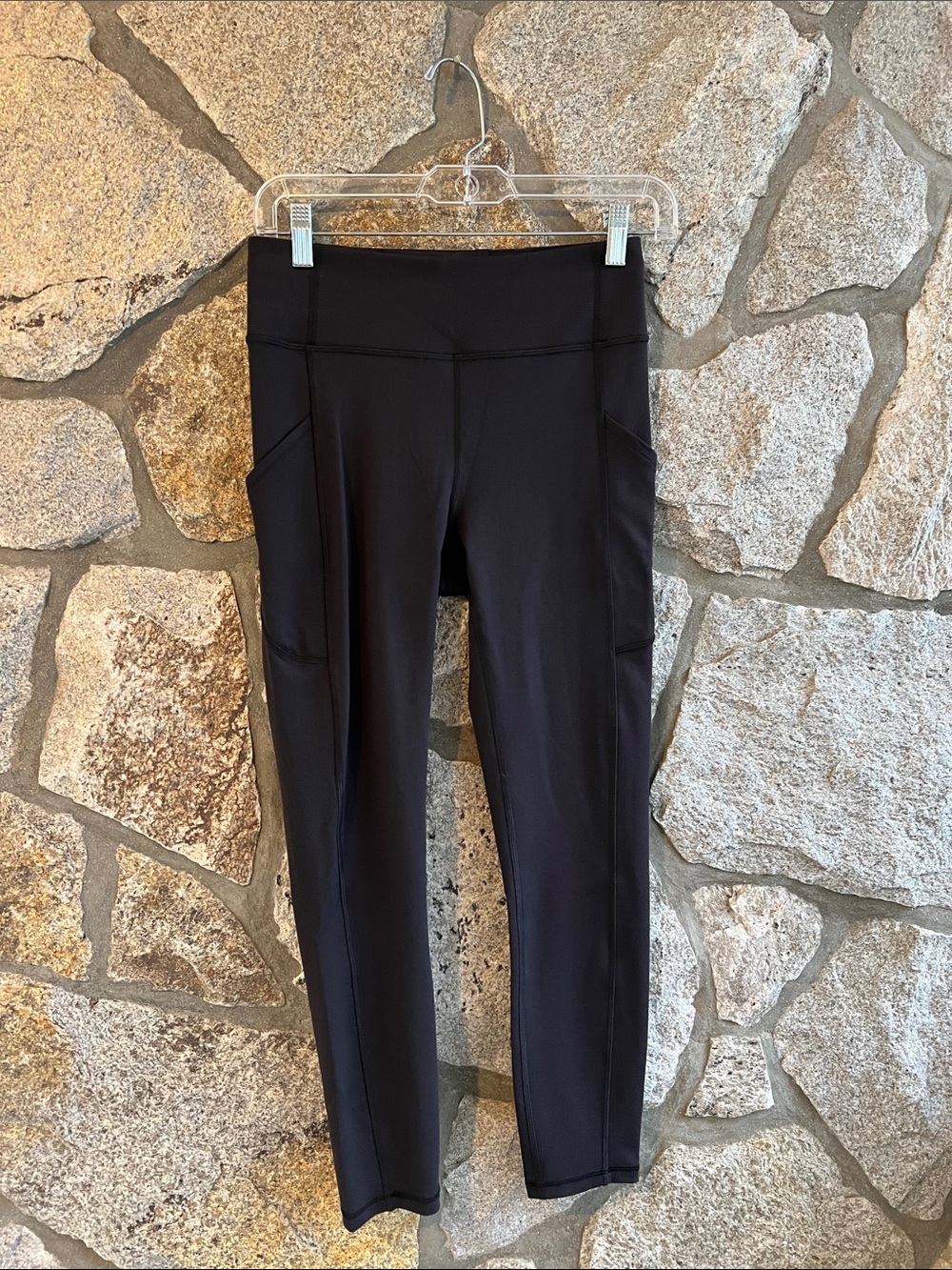 lululemon athletica Black High-Rise Leggings with Side Pockets